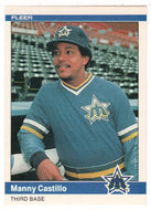 Manny Castillo - Seattle Mariners (MLB Baseball Card) 1984 Fleer # 607 Mint
