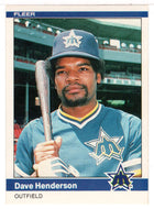 Dave Henderson - Seattle Mariners (MLB Baseball Card) 1984 Fleer # 611 Mint