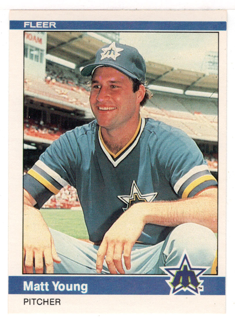 Matt Young RC - Seattle Mariners (MLB Baseball Card) 1984 Fleer # 624 Mint