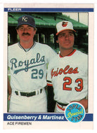 Dan Quisenberry - Tippy Martinez - Kansas City Royals - Baltimore Orioles - Super Special Star (MLB Baseball Card) 1984 Fleer # 635 Mint
