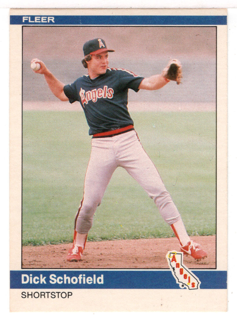 Dick Schofield - California Angels - Updates (MLB Baseball Card) 1984 Fleer # U-105 Mint
