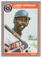 Larry Herndon - Detroit Tigers (MLB Baseball Card) 1985 Fleer # 11 Mint