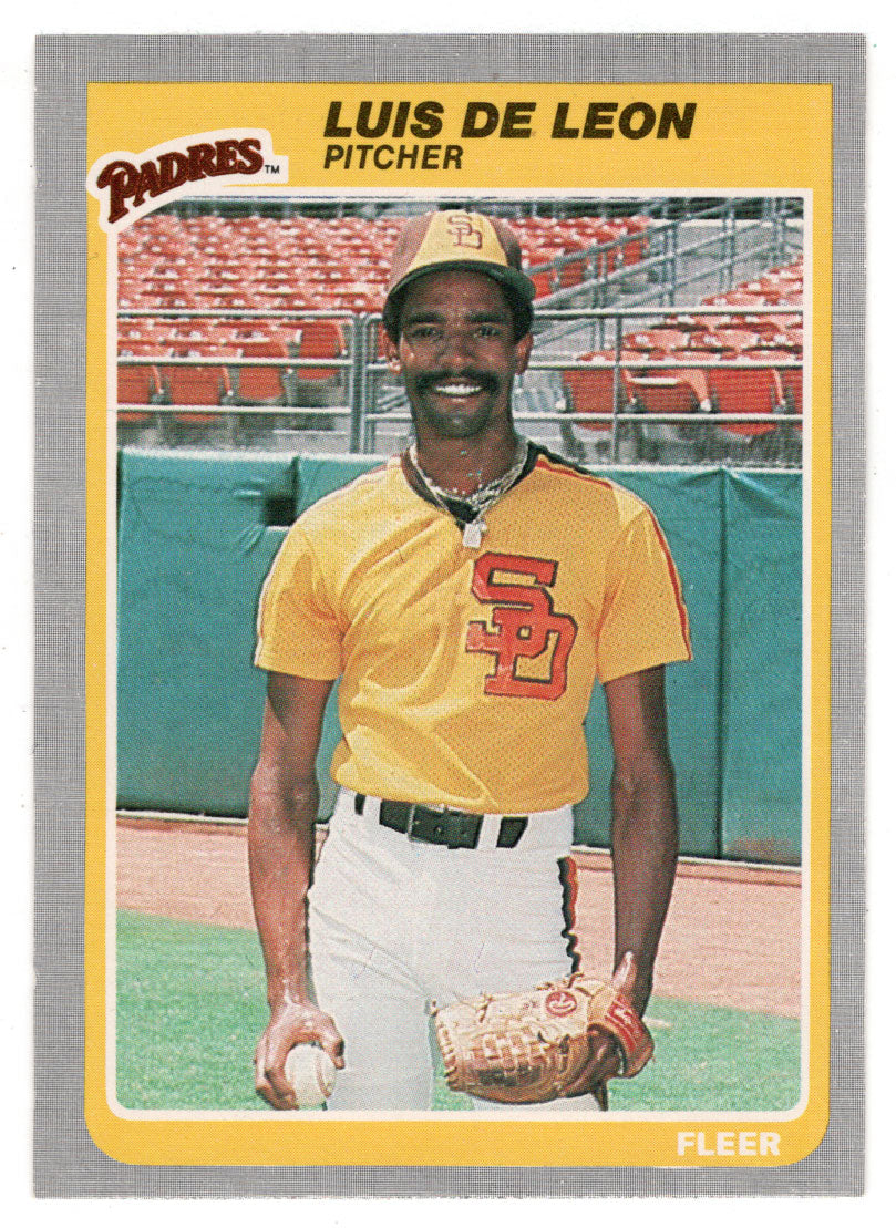 Luis DeLeon - San Diego Padres (MLB Baseball Card) 1985 Fleer # 29