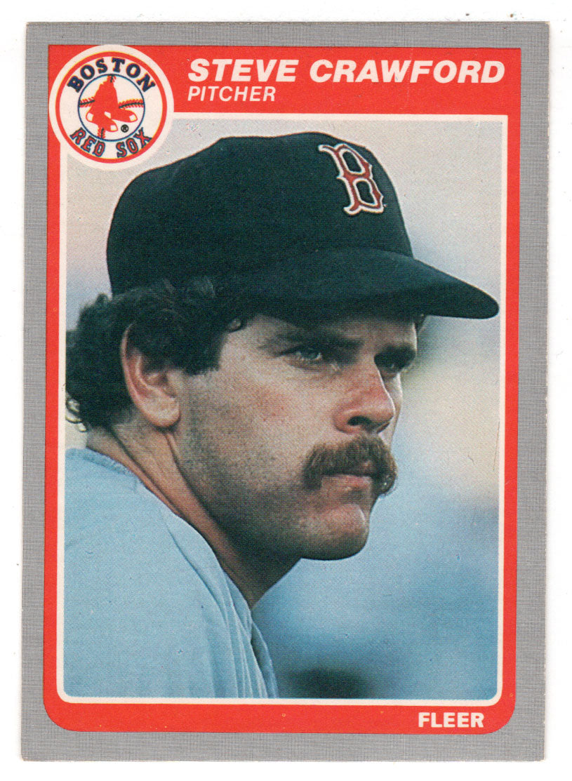 Steve Crawford - Boston Red Sox (MLB Baseball Card) 1985 Fleer # 156 Mint