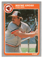 Wayne Gross - Baltimore Orioles (MLB Baseball Card) 1985 Fleer # 179 Mint