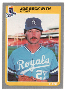 Joe Beckwith - Kansas City Royals (MLB Baseball Card) 1985 Fleer # 197 Mint