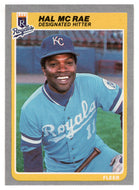 Hal McRae - Kansas City Royals (MLB Baseball Card) 1985 Fleer # 207 Mint