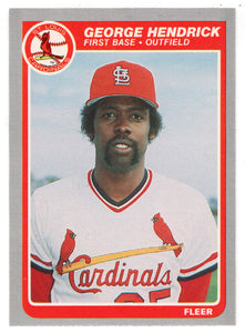 George Hendrick - St. Louis Cardinals (MLB Baseball Card) 1985 Fleer # 225 Mint