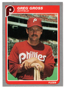 Greg Gross - Philadelphia Phillies (MLB Baseball Card) 1985 Fleer # 251 Mint