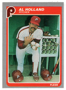 Al Holland - Philadelphia Phillies (MLB Baseball Card) 1985 Fleer # 254 Mint