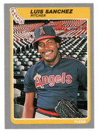 Luis Sanchez - California Angels (MLB Baseball Card) 1985 Fleer # 310 Mint