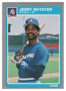 Jerry Royster - Atlanta Braves (MLB Baseball Card) 1985 Fleer # 340 Mint