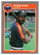 Kevin Bass - Houston Astros (MLB Baseball Card) 1985 Fleer # 345 Mint