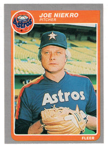 Joe Niekro - Houston Astros (MLB Baseball Card) 1985 Fleer # 355 Mint