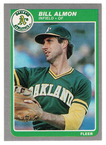 Bill Almon - Oakland Athletics (MLB Baseball Card) 1985 Fleer # 414 Mint