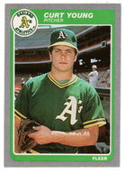 Curt Young RC - Oakland Athletics (MLB Baseball Card) 1985 Fleer # 436 Mint