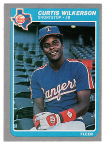 Curtis Wilkerson - Texas Rangers (MLB Baseball Card) 1985 Fleer # 573 Mint