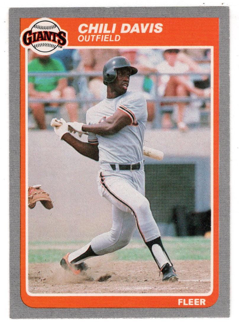 Chili Davis - San Francisco Giants (MLB Baseball Card) 1985 Fleer # 605 Mint