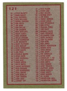 Checklist # 1 (# 1 - # 132) (MLB Baseball Card) 1985 Topps # 121 Mint
