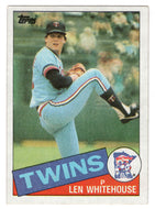 Len Whitehouse - Minnesota Twins (MLB Baseball Card) 1985 Topps # 406 Mint