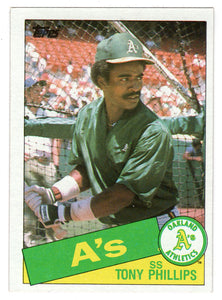 Tony Phillips - Oakland Athletics (MLB Baseball Card) 1985 Topps # 444 Mint