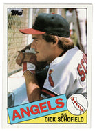 Dick Schofield - California Angels (MLB Baseball Card) 1985 Topps # 629 Mint