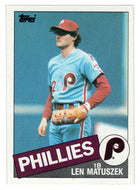 Len Matuszek - Philadelphia Phillies (MLB Baseball Card) 1985 Topps # 688 Mint