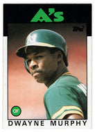 Dwayne Murphy - Oakland Athletics (MLB Baseball Card) 1986 Topps # 8 Mint