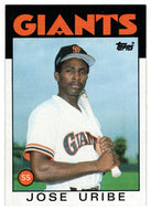 Jose Uribe RC - San Francisco Giants (MLB Baseball Card) 1986 Topps # 12 Mint