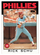 Rick Schu - Philadelphia Phillies (MLB Baseball Card) 1986 Topps # 16 Mint