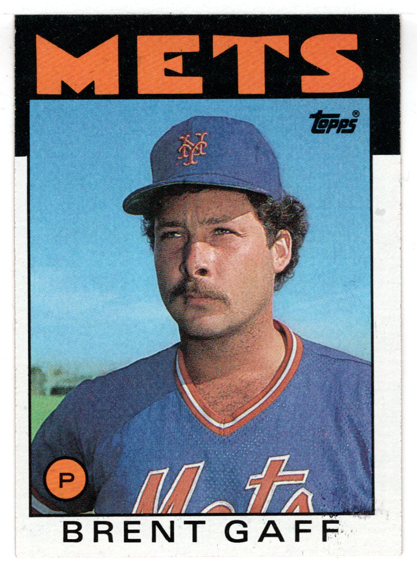 Brent Gaff - New York Mets (MLB Baseball Card) 1986 Topps # 18 Mint