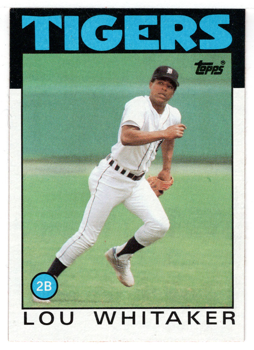 Lou Whitaker - Detroit Tigers (MLB Baseball Card) 1986 Topps # 20 Mint