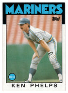 Ken Phelps - Seattle Mariners (MLB Baseball Card) 1986 Topps # 34 Mint