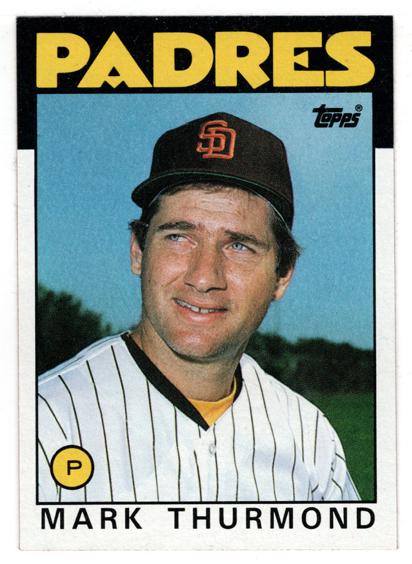 Mark Thurmond - San Diego Padres (MLB Baseball Card) 1986 Topps # 37 Mint