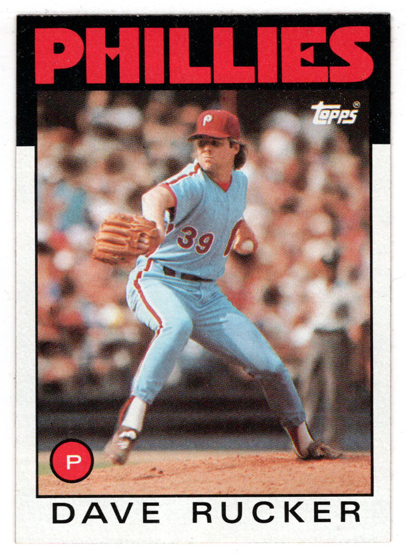 Dave Rucker - Philadelphia Phillies (MLB Baseball Card) 1986 Topps # 39 Mint