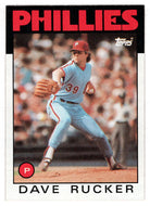 Dave Rucker - Philadelphia Phillies (MLB Baseball Card) 1986 Topps # 39 Mint