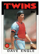 Dave Engle - Minnesota Twins (MLB Baseball Card) 1986 Topps # 43 Mint