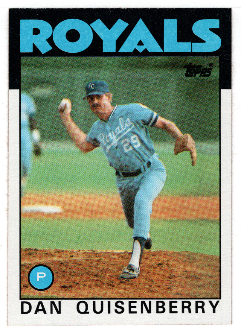 Dan Quisenberry - Kansas City Royals (MLB Baseball Card) 1986 Topps # 50 Mint