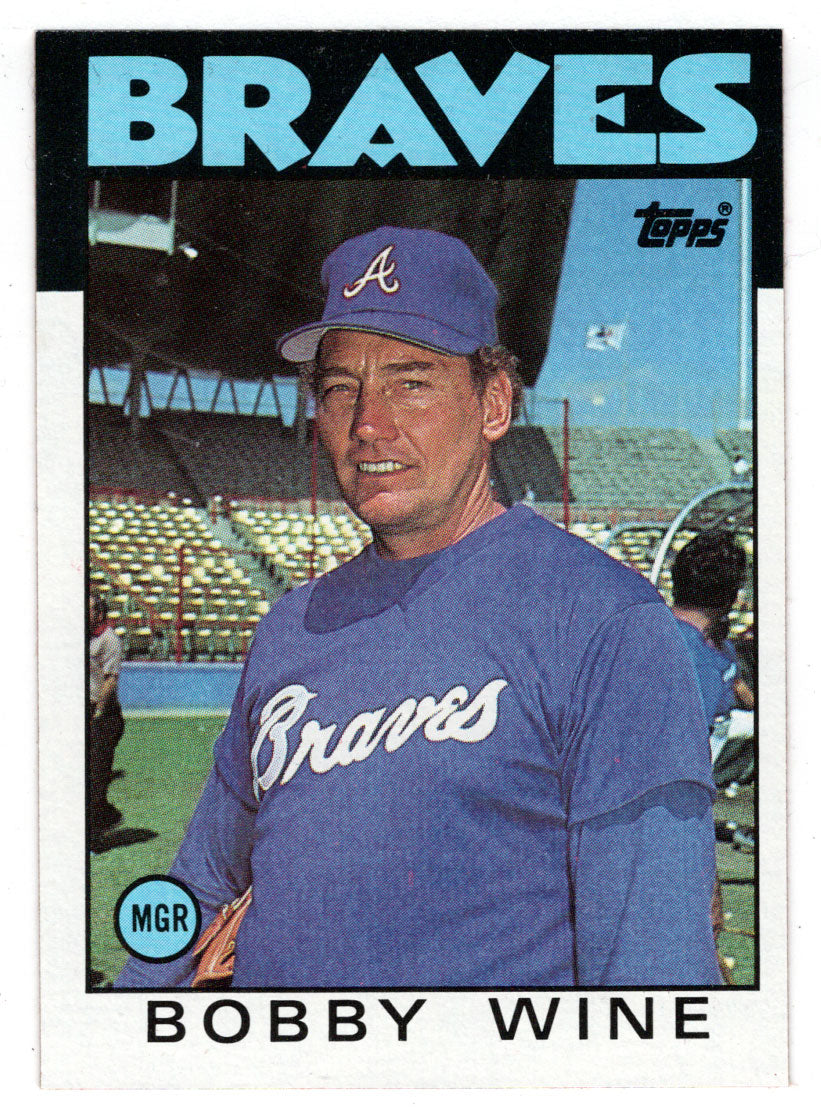 Bobby Wine - Atlanta Braves - Manager (MLB Baseball Card) 1986 Topps # 57 Mint