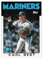 Karl Best RC - Seattle Mariners (MLB Baseball Card) 1986 Topps # 61 Mint