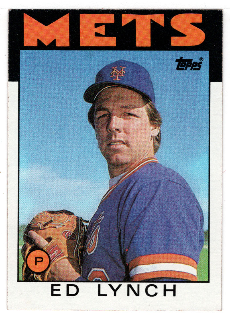 Ed Lynch - New York Mets (MLB Baseball Card) 1986 Topps # 68 Mint