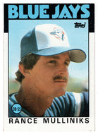 Rance Mulliniks - Toronto Blue Jays (MLB Baseball Card) 1986 Topps # 74 Mint