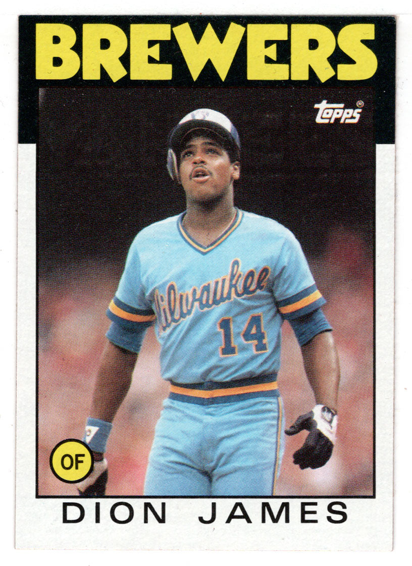 Dion James - Milwaukee Brewers (MLB Baseball Card) 1986 Topps # 76 Mint