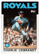 Charlie Leibrandt - Kansas City Royals (MLB Baseball Card) 1986 Topps # 77 Mint