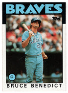 Bruce Benedict - Atlanta Braves (MLB Baseball Card) 1986 Topps # 78 Mint