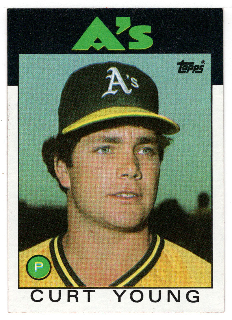 Curt Young - Oakland Athletics (MLB Baseball Card) 1986 Topps # 84 Mint
