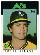 Curt Young - Oakland Athletics (MLB Baseball Card) 1986 Topps # 84 Mint