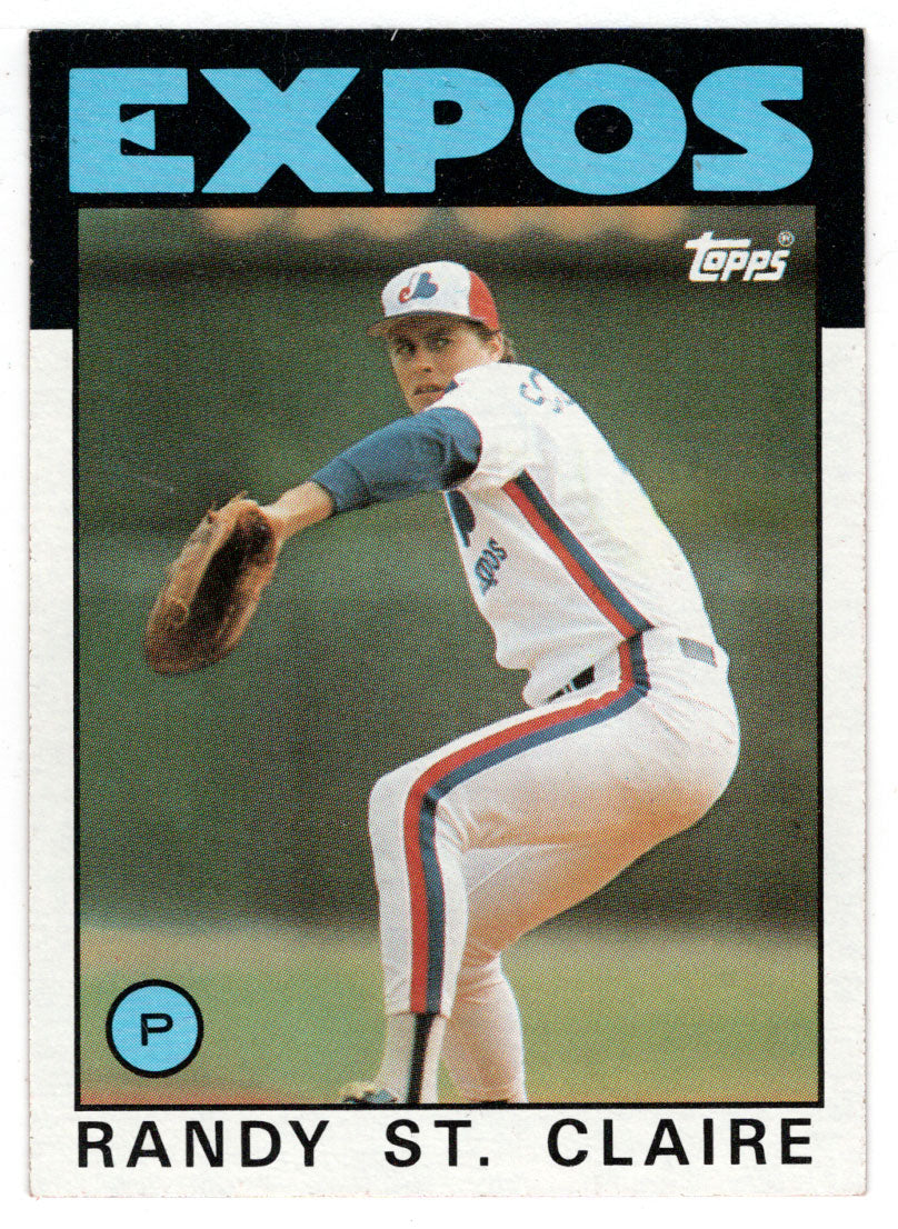 Randy St.Claire - Montreal Expos (MLB Baseball Card) 1986 Topps # 89 Mint