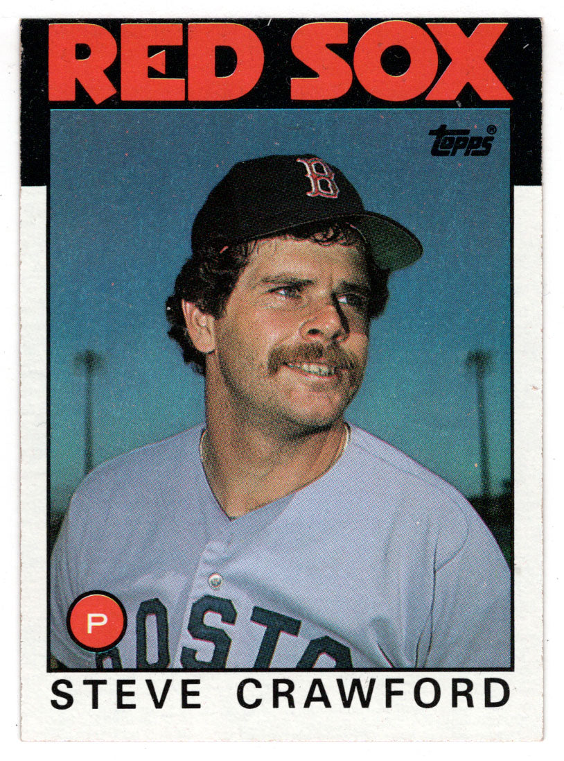 Steve Crawford - Boston Red Sox (MLB Baseball Card) 1986 Topps # 91 Mint