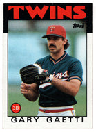 Gary Gaetti - Minnesota Twins (MLB Baseball Card) 1986 Topps # 97 Mint